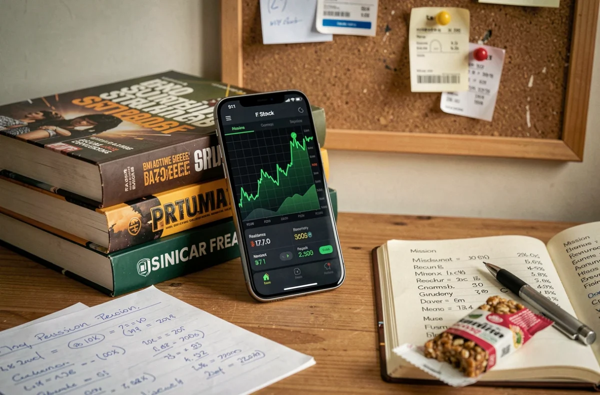Gros plan d'un smartphone affichant un milliard de dollars en bourse GTA 5 avec des notes de stratégie Lester manuscrites autour